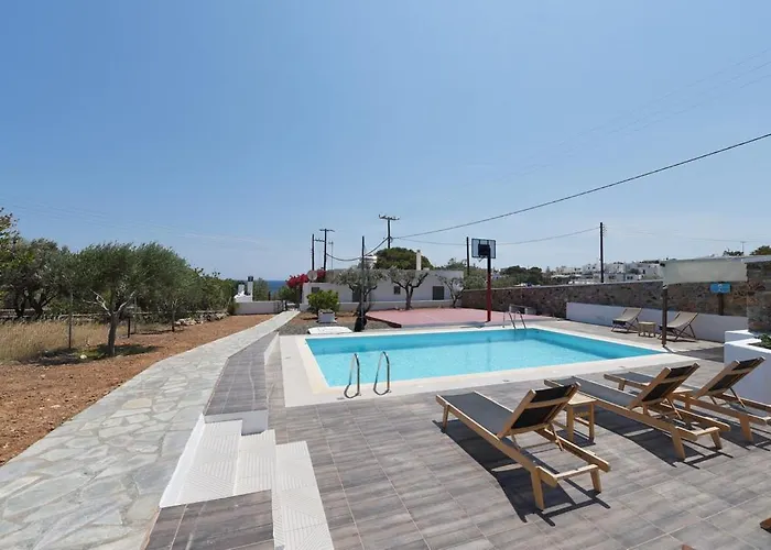 Flora's And Pool In Syros וילה Liaropá